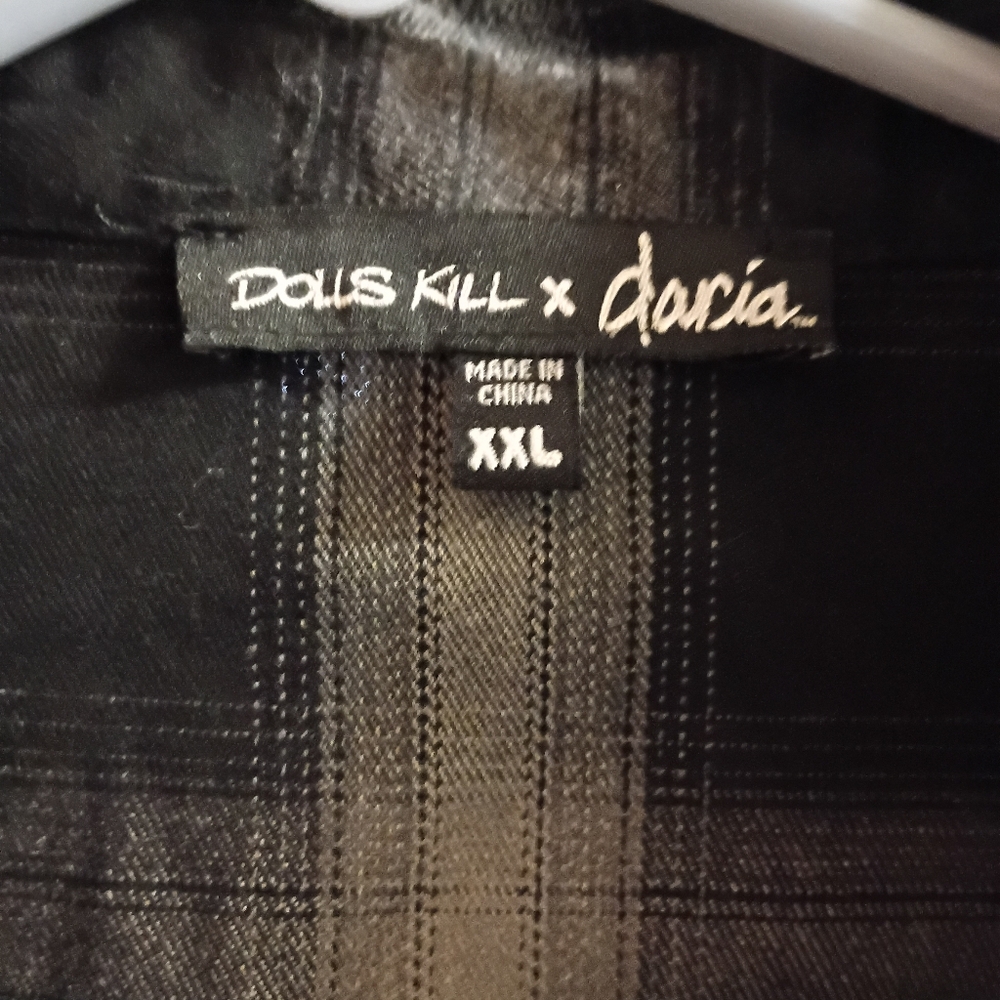 Dolls Kill X Daria Multi-Color Patchwork Plaid Bu… - image 2